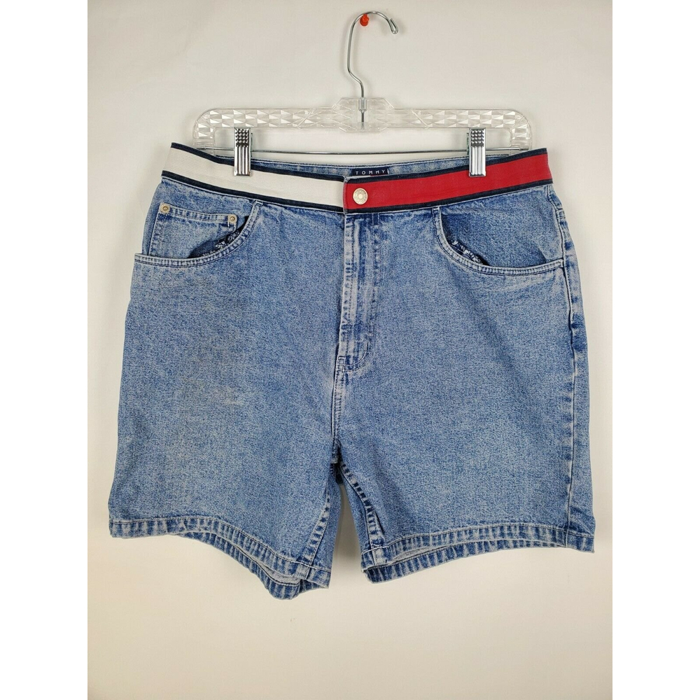 VINTAGE Tommy Hilfiger Women's Denim Jean Shorts Size 14 Jean Shorts